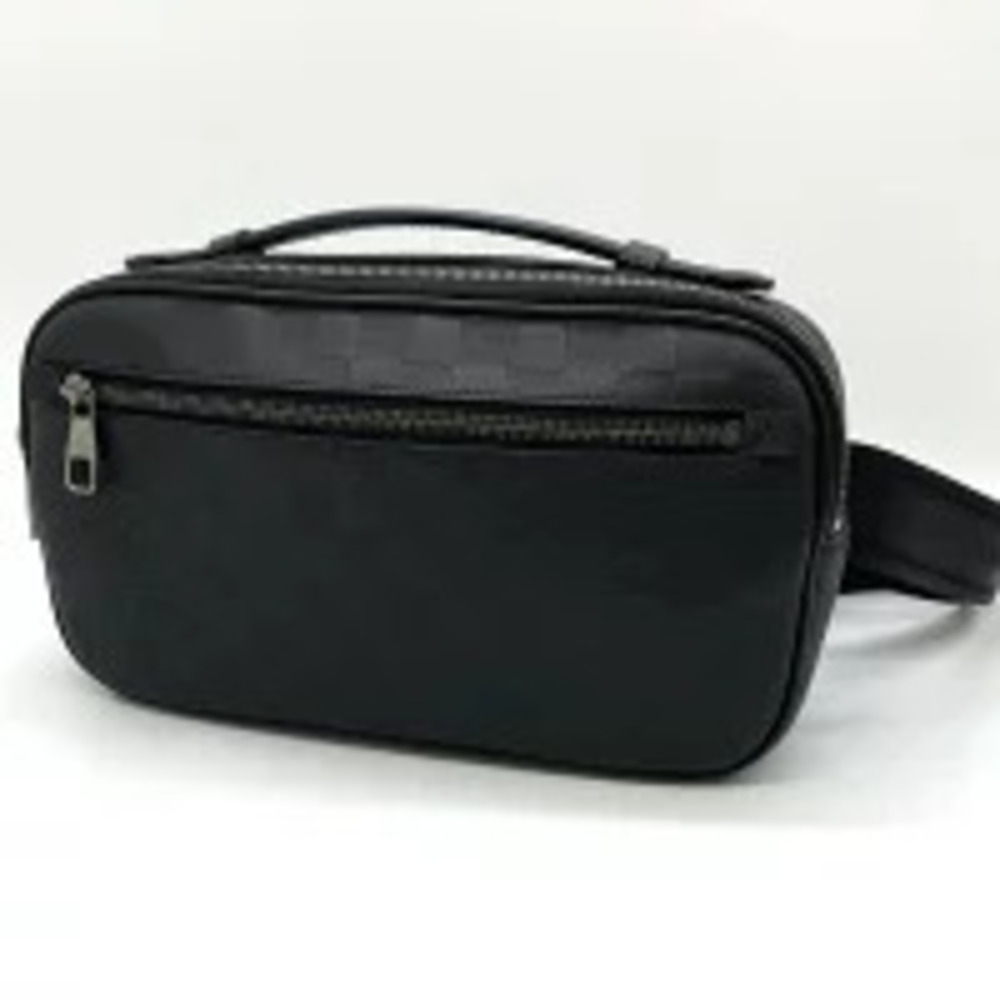 Louis Vuitton Ambrelle Body Bag Leather Damier Infini Black